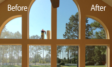 Before & After Residential Window Tinting in Jacksonville, FL